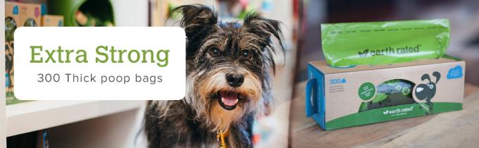 El impulso biodegradable Tierra-amistoso de la basura del perro empaqueta hermético garantizada, grande para las recogidas del patio trasero 0