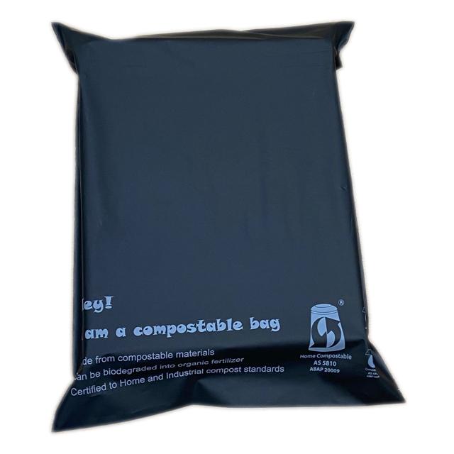 anuncios publicitarios polivinílicos no plásticos biodegradables abonablees amistosos del eco de encargo de la maicena que envían bolsos con el logotipo