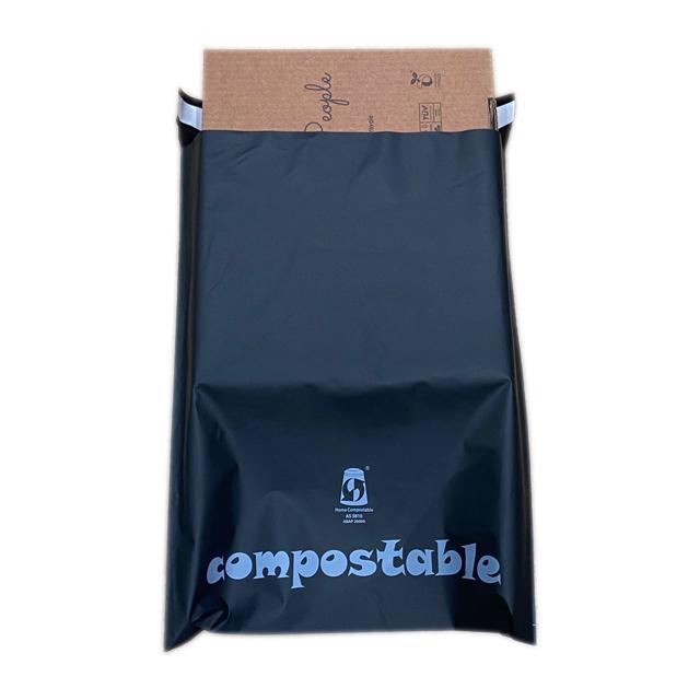 anuncios publicitarios polivinílicos no plásticos biodegradables abonablees amistosos del eco de encargo de la maicena que envían bolsos con el logotipo