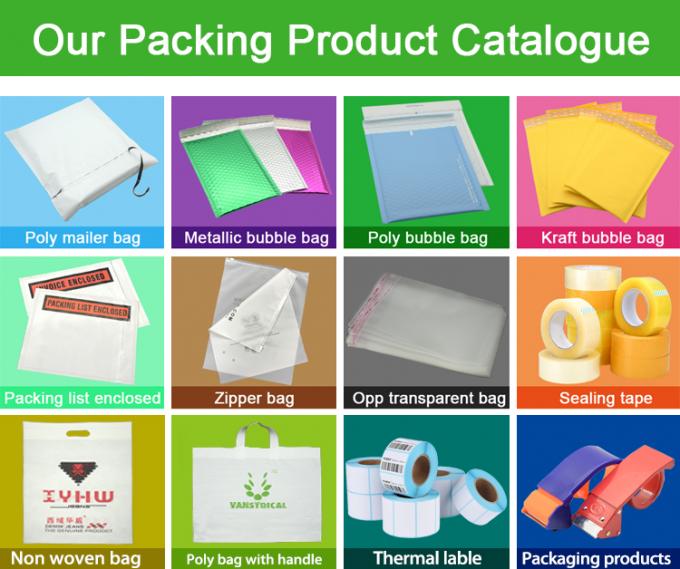 El almidón de maíz de la bolsa de la ropa envuelve a los anuncios publicitarios de envío biodegradables de Eco del poste del 100% que envían fuentes naturales de los bolsos de la entrega 0