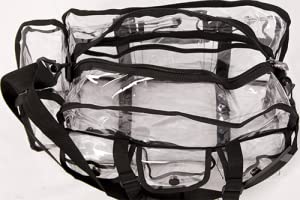 La correa de hombro ajustable y el top Zippered, el viaje de la seguridad del estadio y el bolso claro del gimnasio, perfeccionan para el trabajo, escuela 1