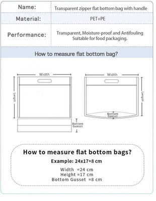 Bolsas de pollo asado biodegradable bolsas de cerradura para llevar paquete de alimentos, bolsas de plástico congelado seguro para microondas bolsas de plástico para el pollo frito