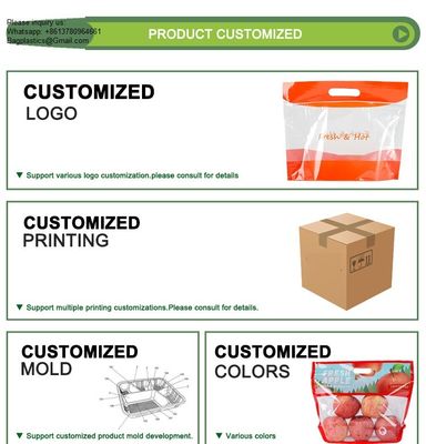 Bolsas de pollo asado biodegradable bolsas de cerradura para llevar paquete de alimentos, bolsas de plástico congelado seguro para microondas bolsas de plástico para el pollo frito