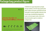 Bolsos de reciclaje biodegradables de la maicena abonable el 100% favorable al medio ambiente