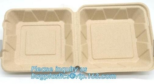 Carne del almidón de maíz del servicio de mesa/torta biodegradable abonable/bandeja rectangular