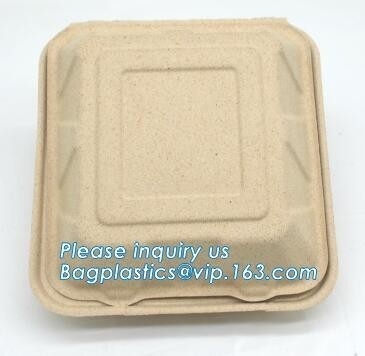 Carne del almidón de maíz del servicio de mesa/torta biodegradable abonable/bandeja rectangular