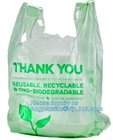 el bolso biodegradable de la maicena, el bolso de la basura del perro, el bolso abonable para el hogar y la comunidad, aduana de la cocina imprimieron los comp plásticos