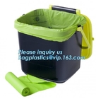 La cocina bote de basura los bolsos biodegradables de los productos ecológicos que la basura de la cocina empaqueta las mercancías de la papelera para la cocina