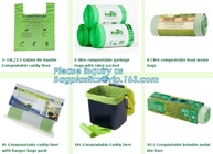Bolso ecológico abonable amistoso para las compras, bolso del almidón de maíz de Eco de basura biodegradable para la cocina