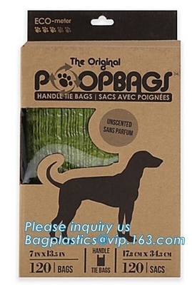 Dispensador de encargo amistoso del bolso del impulso del perrito de Eco para la basura del perro, bolso del impulso del perro de Biodegradalbe con el perro amistoso de Eco del dispensador