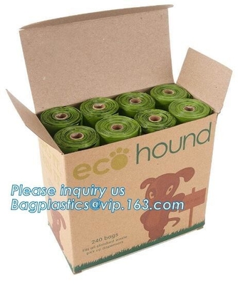 Bolso biodegradable para la basura del animal doméstico limpia, bolso barato del impulso del perro del eco, poo biodegradable del impulso del perro de Eco del perro del bolso inútil amistoso de Eco