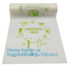 Sello de vacío biodegradable de Liner Eco Friendly del carrito de los residuos orgánicos de las bolsas de plástico