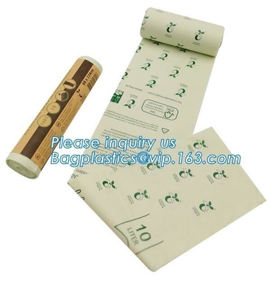 La aduana plástica biodegradable disponible abonable imprimió el bolso de basura plano, vagos abonablees modificados para requisitos particulares del bocadillo de la calidad