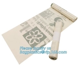 La aduana plástica biodegradable disponible abonable imprimió el bolso de basura plano, bolsos abonablees 25KG resistente