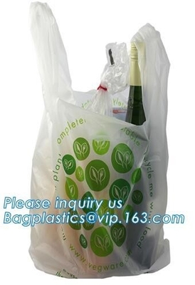 Bolsos grabados en relieve de Liner Compostable Garbage del carrito de los residuos orgánicos, las bolsas de plástico biodegradables de la categoría alimenticia del estiércol vegetal