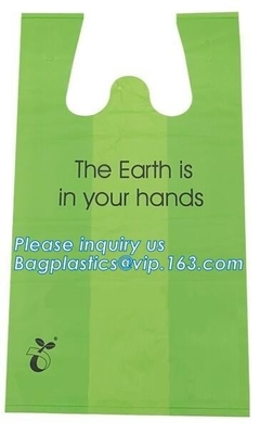 100% bolsos inútiles de Biodegradable&Compostable /Diaper, Unscented, antimicrobiano, Plas descomponibles de Stach del maíz del embalaje del estiércol vegetal