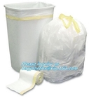 bolsos de basura del lazo en bolso disponible del rollo en bolso de basura no plástico abonable abonable, biodegradable del lazo