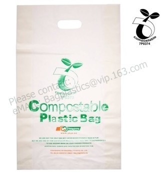 Ropas de empaquetado de envío del almidón del plástico abonable biodegradable verde del anuncio publicitario que envían bolsos del paquete de la ropa