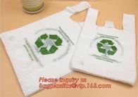 La aduana imprimió el almidón de maíz biodegradable de las bolsas de plástico En13432 basado en el rollo