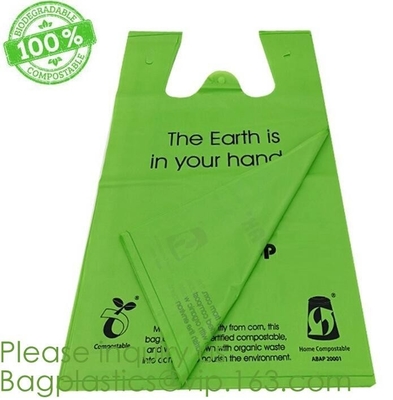 El estiércol vegetal biodegradable de la cocina empaqueta basura del lazo del galón 55 galones