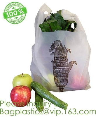 El estiércol vegetal biodegradable de la cocina empaqueta basura del lazo del galón 55 galones