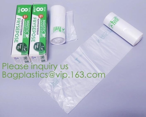 Reciclaje orgánico y bolso abonable, bolso plástico abonable de Eco, abonable amistoso Bagease Bagplasti de la camiseta de Biobased