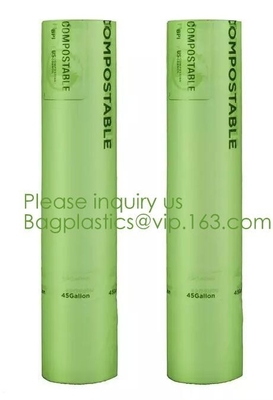 Bolsos biodegradables del estiércol vegetal de la venta directa de la fábrica con el certificado del CE FDA, registro personalizado polivinílico claro reciclable abonable de los bolsos