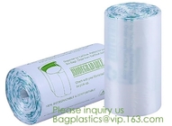 La bolsa de plástico abonable biodegradable de impresión de encargo del almidón de maíz, gracias empaqueta T-Sh abonable del PLA de la maicena durable