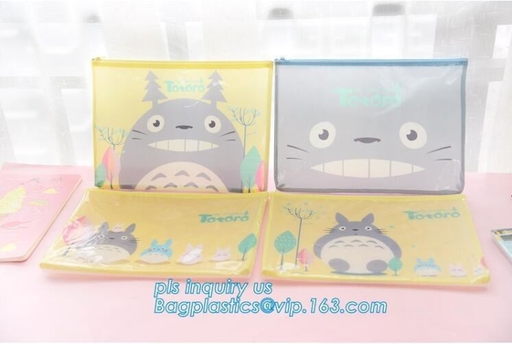 100% bolso multiusos de la caja de los efectos de escritorio del bolso del lápiz de la cremallera de la lona del algodón 12oz, lápiz suave po de la cremallera del bolso de los efectos de escritorio de la lona