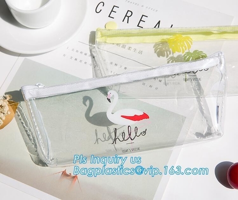 La bolsa de la pluma del silicón del proveedor/el bolso inmóviles del lápiz de la pluma de la goma de silicona, modificó el bolso del lápiz para requisitos particulares del PVC de Logo Rubber Zip Lock