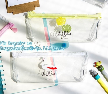 La bolsa de la pluma del silicón del proveedor/el bolso inmóviles del lápiz de la pluma de la goma de silicona, modificó el bolso del lápiz para requisitos particulares del PVC de Logo Rubber Zip Lock