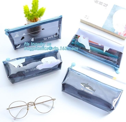 bolsos del envase de plástico del pvc del vinilo con el cierre de Zip lockkk de la cremallera del resbalador, bolsa de la cremallera del pvc del vinilo, zi negro de la cremallera del resbalador del color