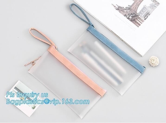 bolso profesional de la cremallera del pvc del bolso del resbalador del vinilo de la cremallera, bolso de la cremallera del PVC del bolso de Clear Vinyl Slider del fabricante, aduana del cierre superior de cremallera