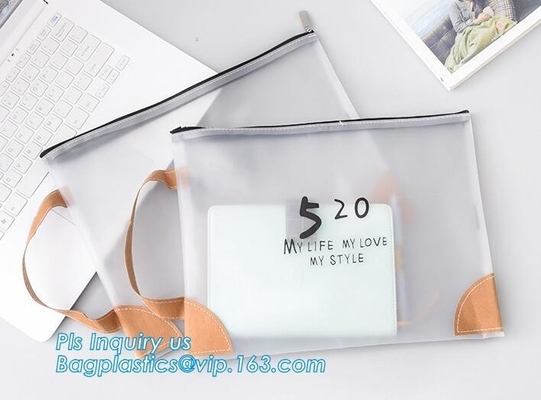 Bolso de lazo claro del vinilo, caja de lápiz impresa de encargo plástica, caja de lápiz del silicón DIY para el regalo, plas de goma del poliéster