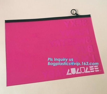 bolsos de empaquetado de Zip lockkk del resbalador del sujetador de la ropa interior, bolso modificado para requisitos particulares de la cremallera del resbalador, garm superior de la hoja de plata de la cremallera del bolso de la cremallera del resbalador