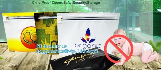 Bolso anti del olor del papel de aluminio para la cápsula de Kratom, las bolsas de plástico del sello del apretón para el Sme anti médico del papel de aluminio del almacenamiento de la mala hierba