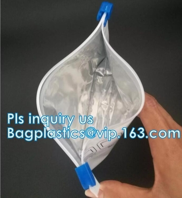 Los bolsos de aluminio de la lámina de mylar de la cremallera, bolsas de empaquetado para la impermeabilización del bebé, cremallera de la prueba del niño de la prueba del niño empaquetan Medica que embala