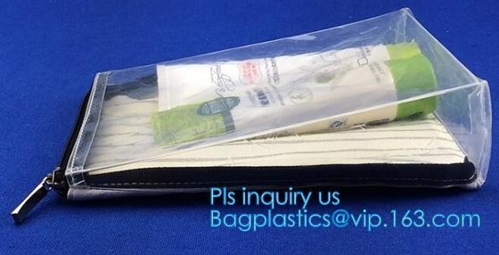 Bolso del calcetín con el resbalador de la cremallera, gancho plástico del Pvc Eva Hanger Zipper Bag With para la ropa interior, petate impermeable del Pvc