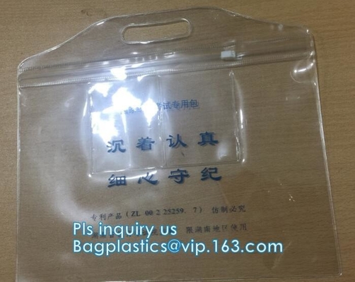 Bolso para los sistemas del cuidado de piel, bolso olográfico de la cremallera del top del resbalador del vinilo del PVC EVA de la cremallera del resbalador del PVC del laser para el verano, parte inferior