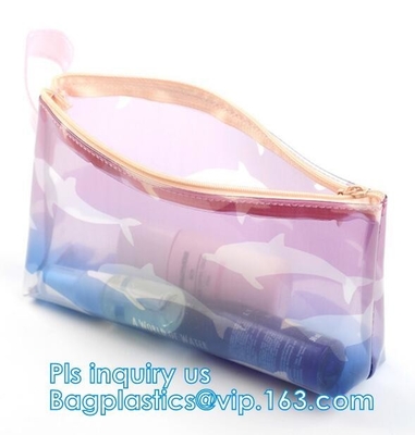 bolsos impermeables de los documentos de la cerradura de la cremallera del bolso de la válvula de Pen Cases de la bolsa, calidad con el bolso del embalaje de la cremallera, ropa interior impresa Packagin