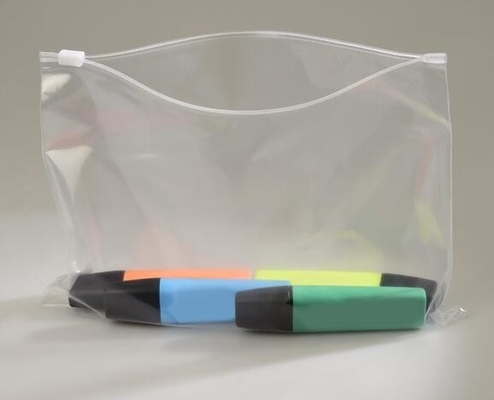 La bolsa de plástico de la cremallera para el embalaje de las podadoras de clavo, cremallera del resbalador en la bolsa de empaquetado lateral superior del pvc del escudete, precios promocionales sl