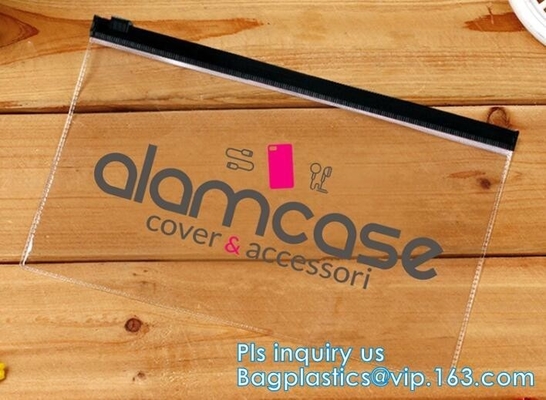 La bolsa de plástico de la cremallera para el embalaje de las podadoras de clavo, cremallera del resbalador en la bolsa de empaquetado lateral superior del pvc del escudete, precios promocionales sl