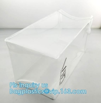 El PVC del paquete del gel del hielo puede embotellar un bolso más fresco de vino, bolso de hielo promocional del PVC para el vino, bolso de hielo alto claro reciclable del vino del PVC
