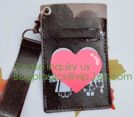 Bolsos que embalan del PVC de la cremallera, bolso de empaquetado transparente rellenado del PVC Zip lockkk de la bolsa de la cerradura de la cremallera del bolso de la cremallera, l de encargo del rosa/blanco/negro