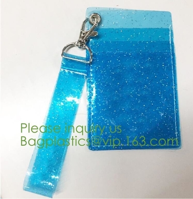 Bolsos que embalan del PVC de la cremallera, bolso de empaquetado transparente rellenado del PVC Zip lockkk de la bolsa de la cerradura de la cremallera del bolso de la cremallera, l de encargo del rosa/blanco/negro