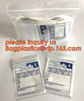 Bolso transparente médico de la cremallera Bag/PE Zip lockkk de la cremallera del LDPE del bolso médico de la cerradura, la bolsa de poliéster médica de la cerradura de la cremallera/pequeña cremallera Plast