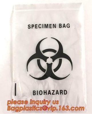 Bolsa de plástico que se puede volver a sellar impresa de encargo Zip lockkk de las píldoras del LDPE de la cremallera médica de la medicina la pequeña, zipp del plástico transparente del grado médico