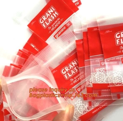 bolsos médicos de la cremallera de la farmacia de la píldora plástica, bolso médico de la cremallera de la bolsa plástica farmacéutica de la píldora, espécimen médico Zip lockkk