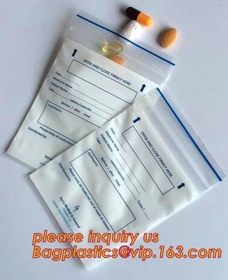 la pequeña bolsa de la píldora que la píldora médica empaqueta Zip lockkk empaqueta los bolsos virginales de la cremallera de la píldora, uso médico Zip lockkk/bolsos de la farmacia de la cremallera, pac