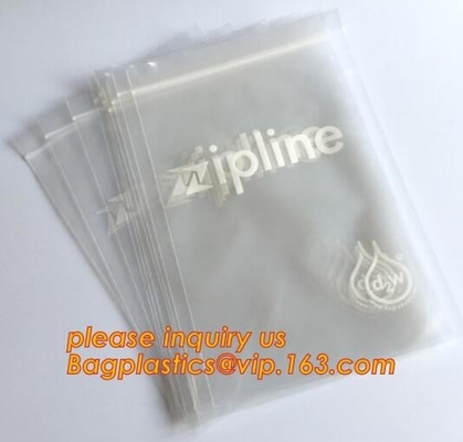 La cremallera doble sigue el bolso plástico del congelador de Zip lockkk del bolso de Zip lockkk del plástico transparente del LDPE, bolso de Zip lockkk de la pista doble para el ultramarinos, w